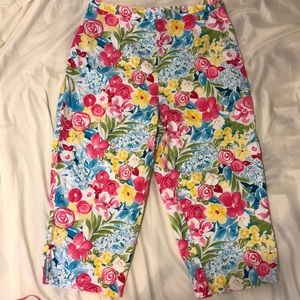 Napa Valley Vibrant Floral Size 16 Pants/Capris